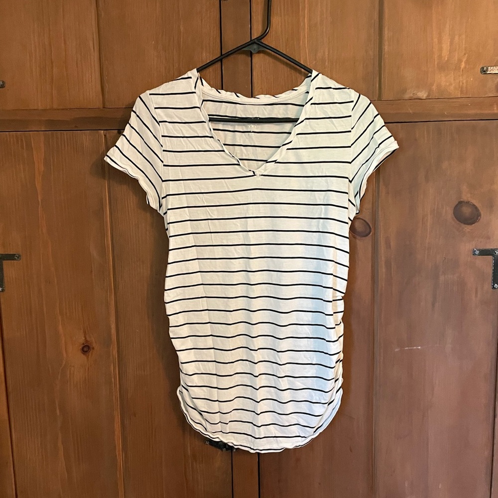 *Maternity* Striped t-shirt and tank top bundle